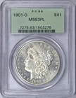 1901-O PCGS MS63 PL OGH MORGAN SILVER DOLLAR OLD GREEN HOLDER