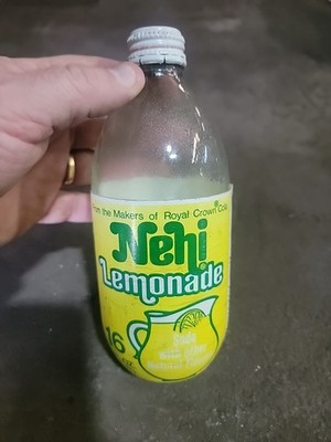 Rare Nehi Lemonade 16 Oz Foam Label Bottle Royal Crown Cola