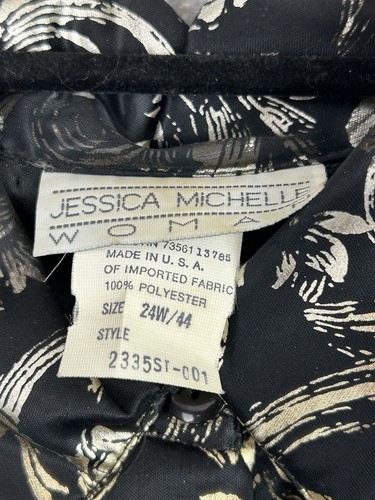 Jessica Michelle Women’s VTG Long Sleeve Button Up 24W - Picture 4 of 6