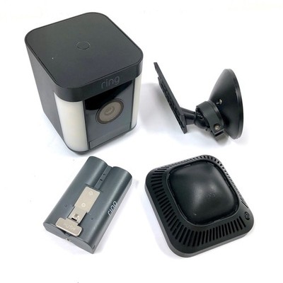 Ring - Spotlight Cam Plus Outdoor/Indoor Wireless 1080p Battery Camera - Black