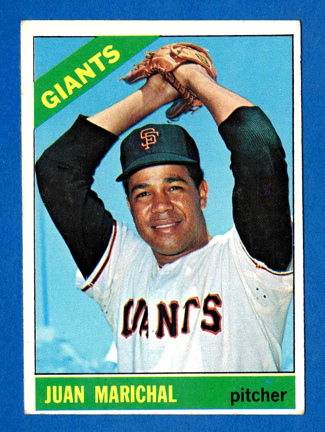 1966 TOPPS #420 JUAN MARICHAL SAN FRANCISCO GIANTS CARD -- VG / EX