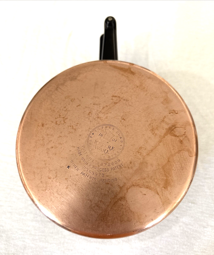 Vntg Revere Ware 1801 Pressure Cooker 4 Qt. Copper Clad Bottom with Trivet READ - Bild 7 von 8