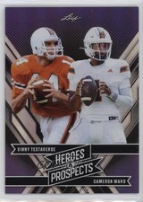 2024 Leaf Heroes & Prospects Purple 43/49 Vinny Testaverde Cam Ward Cameron o7m