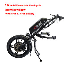 16 Inch Wheelchair Attachment Electric Handcycle Tractor 250/350/500w 8ah-17.5ah