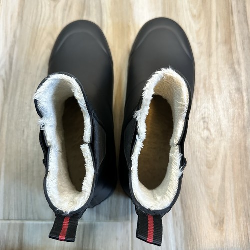 TRETORN Women's Lara Lined Faux Fur Rainboots Black US 10m Classic Outdoor Barn - Picture 5 of 9