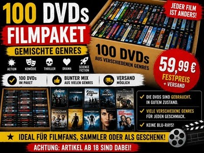 100 DVD Mystery Box Nur 59,99