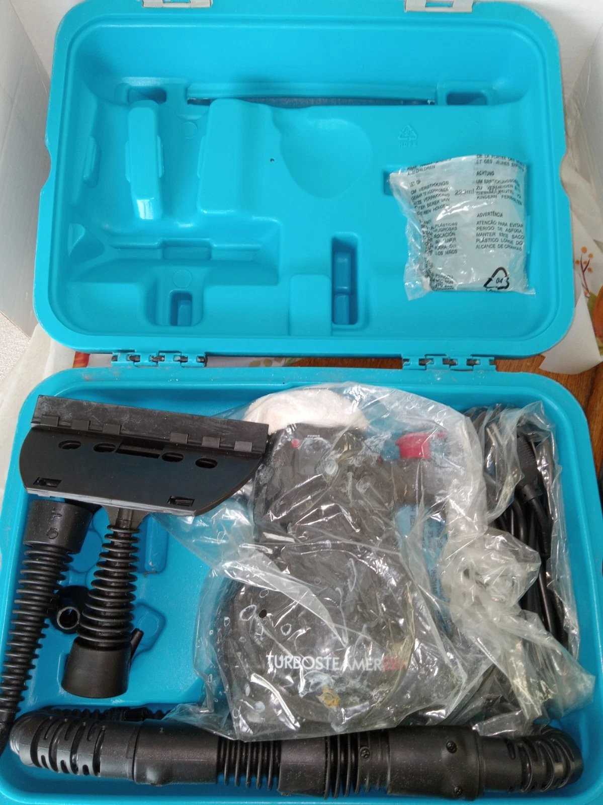 Turbo Steamer 220 with Attachments And Hard Case