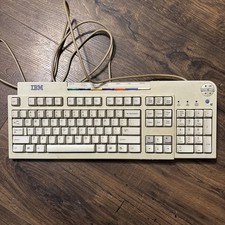 Vintage IBM Model KB-9930 Keyboard Corded, Tested Working
