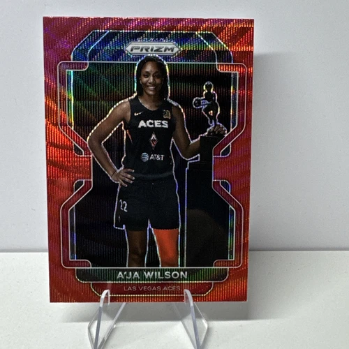 2022 Panini Prizm WNBA - A'ja Wilson #128 Ruby Wave Prizm
