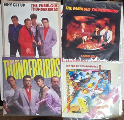 The Fabulous Thunderbirds Lot of 4 45s & Picture Sleeves Tuff Enuff Promo