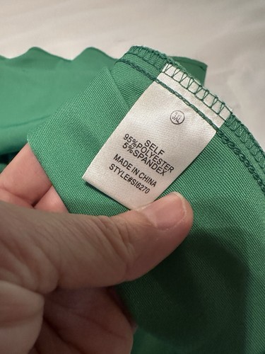 Fashion Nova Kelly Green Pleated Mini Skirt Women’s Plus Size 3XL Side Slit EUC - Imagen 5 de 7