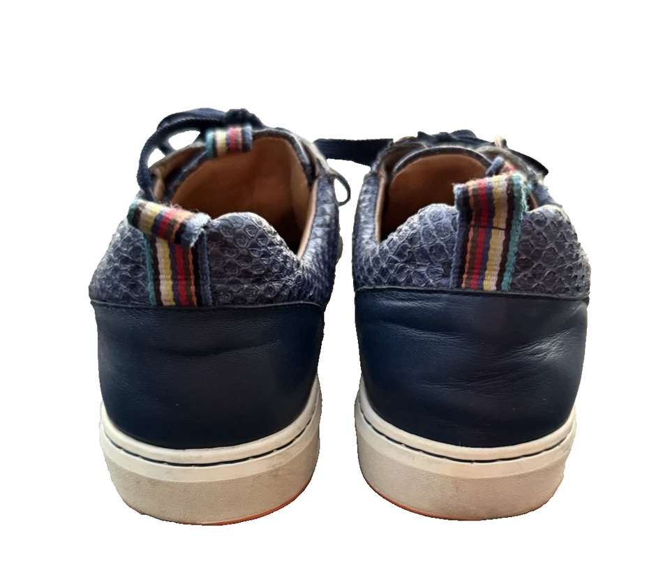 Zapatos de golf Royal Albartross para mujer The Sahara sin clavos cuero azul serpiente talla 7 Foto 4 de 4