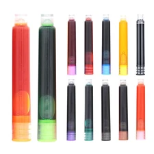 Fountain Pen Refills 12 colors of replaceable ink cartridges 2.6mm