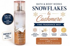 Bath Body Works Snowflakes  Cashmere Fine Fragrance Mist 8 oz 236 mL HTF