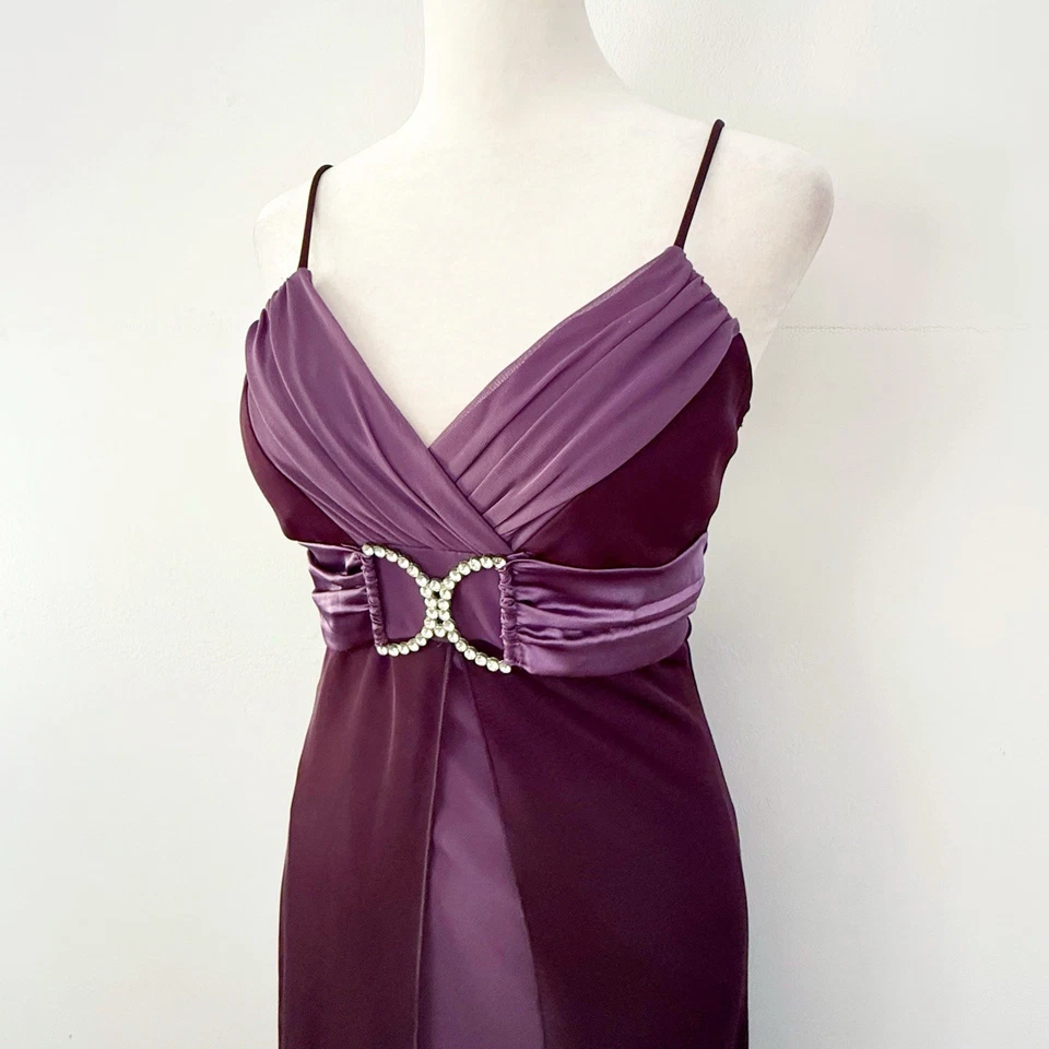 Vintage Feminino Y2K Malha Strass Babydoll Vestido Maxi Médio Fada Glam Evento - Imagem 2 de 4