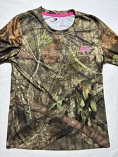 Mossy Oak Long Sleeve Camo Shirt Pink Logo Size Large Hunting Outdoor  Archery
