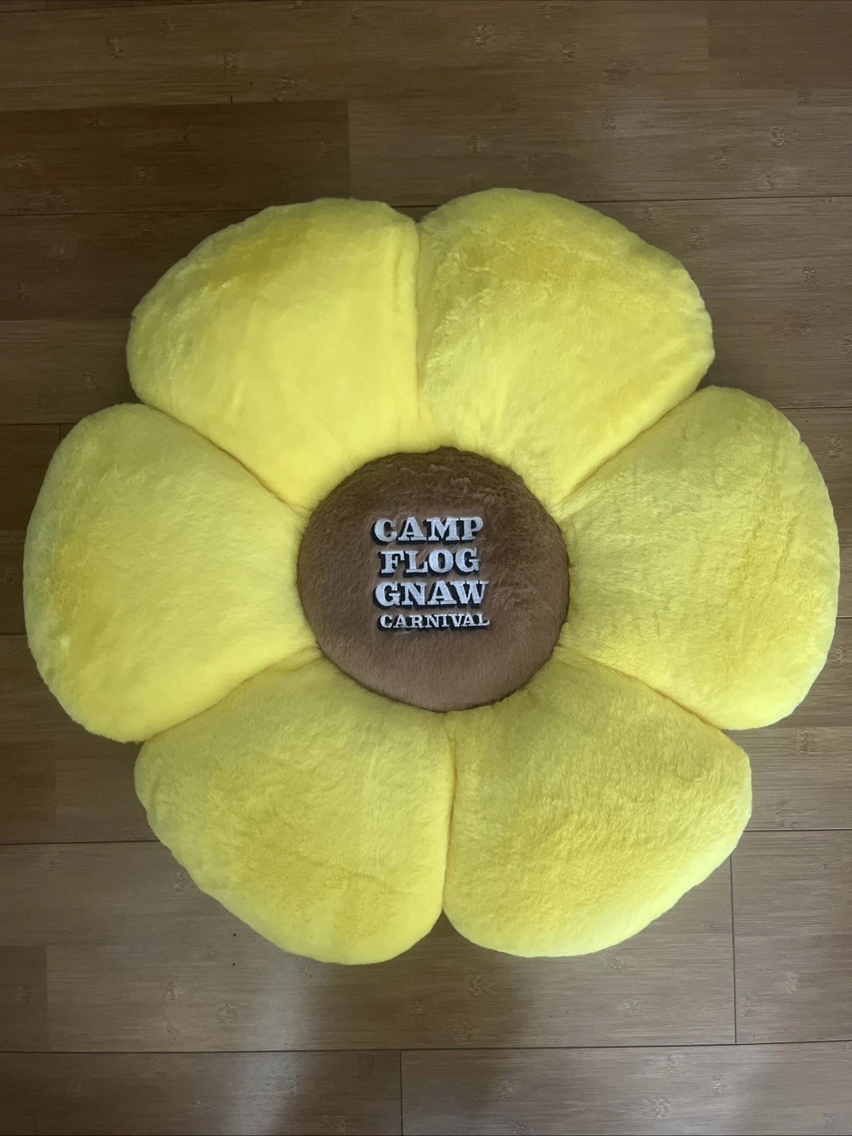 Golf Wang Camp Flog Gnaw Ultra Rare Big Flower Pillow (25 Inches Tall)