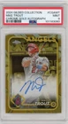 2024 Topps Chrome Gilded Mike Trout Gold Refractor On Card Auto 29/30 PSA 9