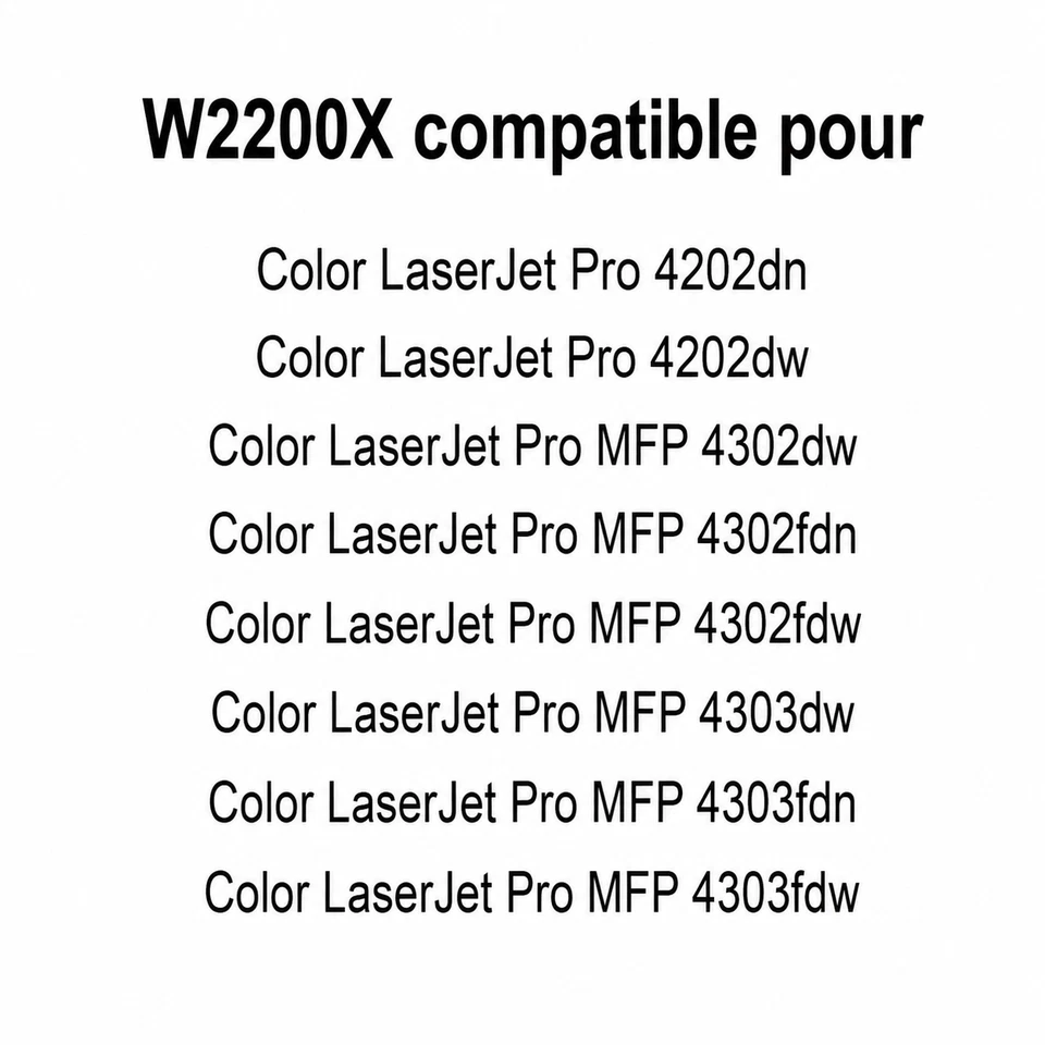 W2203X 220X compatible pour HP Toner Magenta avec puce haute capacité 5500 pages - Photo 2/4