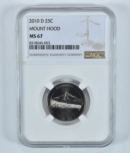 2010-D Washington Quarter Mount Hood America The Beautiful MS67 NGC *8088