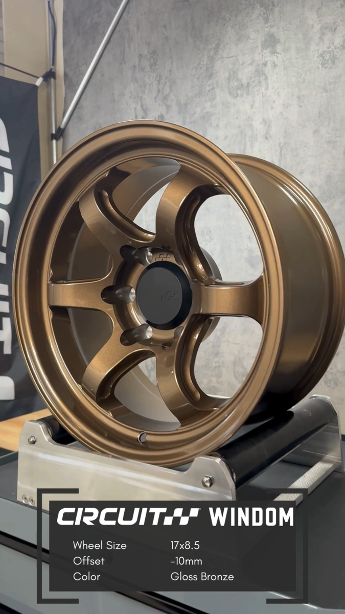 Circuit Offroad Windom 17x8.5 6x5.5 -10mm Bronze Wheels fits Lexus