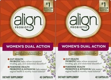 2 X ALIGN PROBIOTIC - WOMEN'S DUAL ACTION - 42 X 2 = 84 CAPSULES - EXP. 9/2026