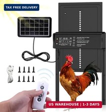 Solar Powered Automatic Chicken Coop Door,Solar Chicken Coop Door with Remote Co