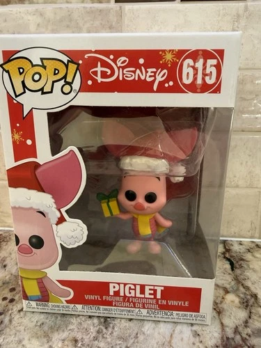 DISNEY FUNKO POP! #615 PIGLET CHRISTMAS EDITION WINNIE THE POOH VINYL FIGURE