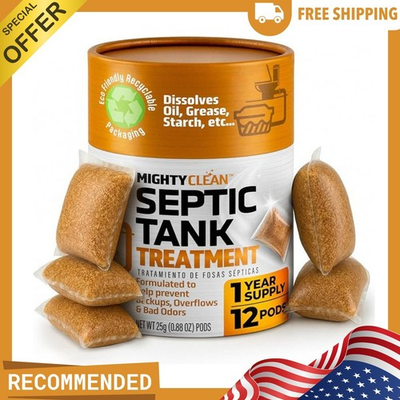 #ad Septic Tank Treatment 12 Pods 1 Year Supply RV Toilet Treatment Dissolvab $9.20