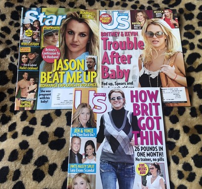 Britney Spears US weekly STAR magazine 2005 2006 2010 tabloid - set of 3