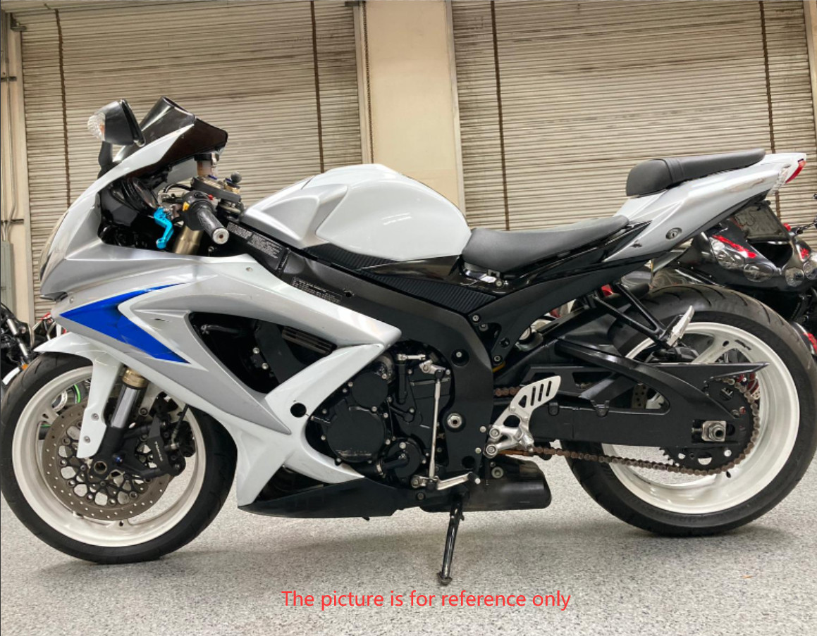 White Silver Fairings Kit for Suzuki K8 2008 - 2010 GSXR600 GSXR750 ABS Body Kit