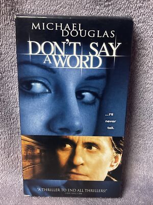 Don't Say A Word (VHS, 2002) Michael Douglas - Thriller | eBay