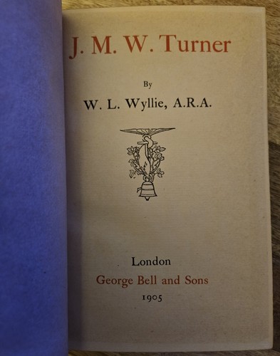 Vintage J. M. W. Turner HC Book W. L. Wyllie A.R.A. 1905 USED ACCEPTABLE - Picture 13 of 22