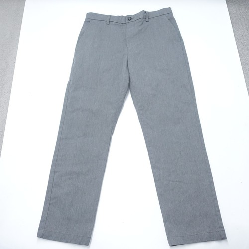 Croft & Barrow Chino Pants Mens 32X30 Gray Classic Fit Straight Cotton Zip Fly