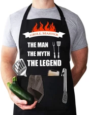 Funny Apron For Men Bbq Aprons For Men Grilling Aprons Chef Cooking Apron With T