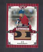 2022 Leaf Lumber Hockey Steve Shutt Game Used Lumber Patch Relic #3/3