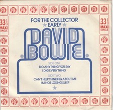 DAVID BOWIE EP: FOR THE COLLECTOR - DO ANYTHING UK PYE 8002 C=EX- V=M  & NM 1972