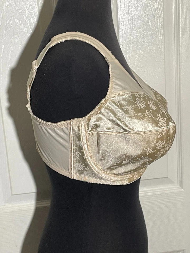 Cortland/Venus #7101 Alambre, estampado floral jacquard desnudo (fawn) talla 38DD NUEVO CON ETIQUETAS Foto 3 de 4