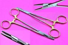 2 GERMAN OLSEN HEGAR HEMOSTAT SCISSORS NEEDLE HOLDER 6.5" SURGICAL DENTAL INSTMT
