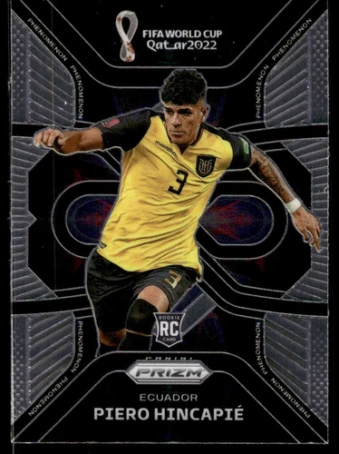 Piero Hincapie Rookie 2022 Panini Prizm World Cup Phenomenon #2 Ecuador