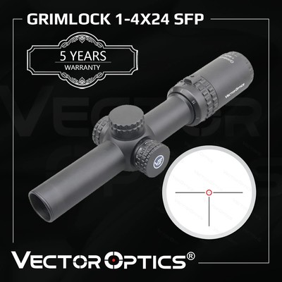 Vector Optics 1-4x24 SFP LPVO Riflescope With Etched Glass Illuminated Reticle