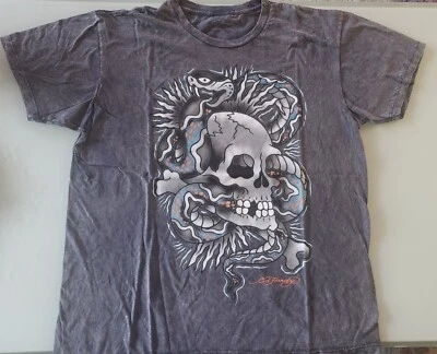 ED HARDY VINTAGE TEE SKULL & SNAKE SIZE XL NWOT - Image 1 of 4