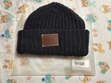 Love Your Melon Dark Charcoal Cuffed Beanie No Pom Adult Size New Never Worn