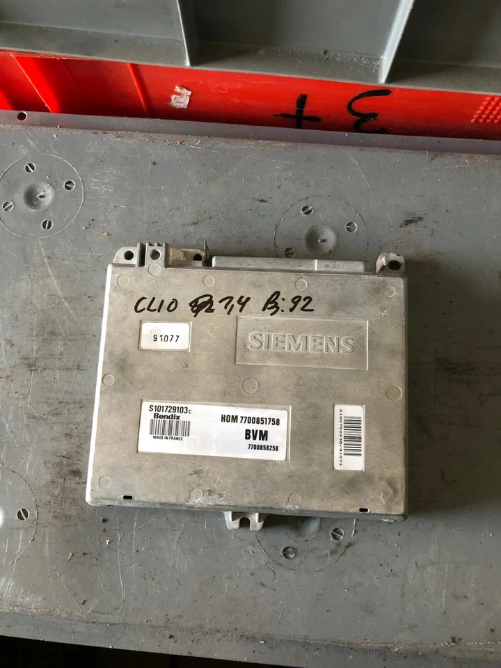 Renault Clio I Tipo 57 1.2 Centralina Motore 7700851758 7700858258 - Immagine 2 di 4