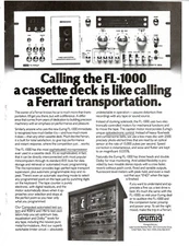 Vintage eumig FL-1000 Cassette Deck ad - High Fidelity 11/1979