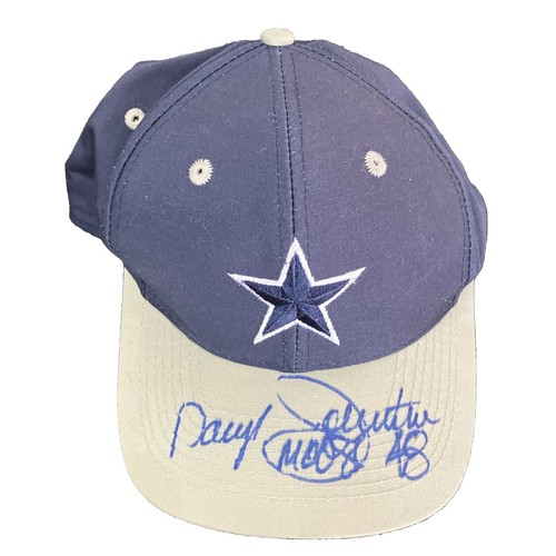 Vintage Dallas Cowboys Zubaz AJD Snapback Hat Blue Zebra  display picture 2