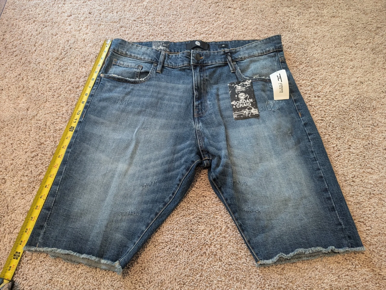 Pantaloncini jeans blu Jordan Craig taglia 40