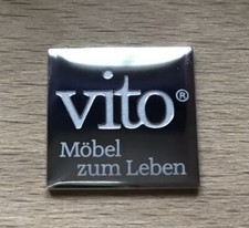 Vito M&ouml;bel Schild, Schilder, Logo, Etiketten selbstklebend aus Aluminium NEU