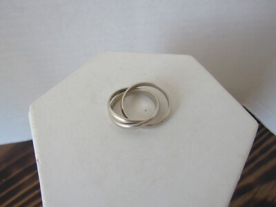 Sterling Silver 925 Puzzle Ring Size 8 Mexico Taxco Signed