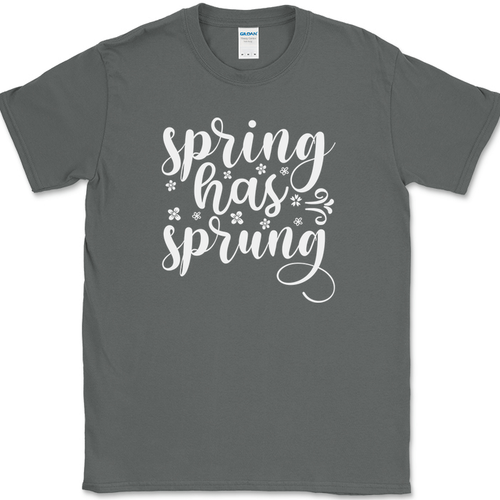 Spring Has Sprung T-Shirt Funny Seasons Nature Gardening Humor Gift Text Tee - Picture 3 of 10
